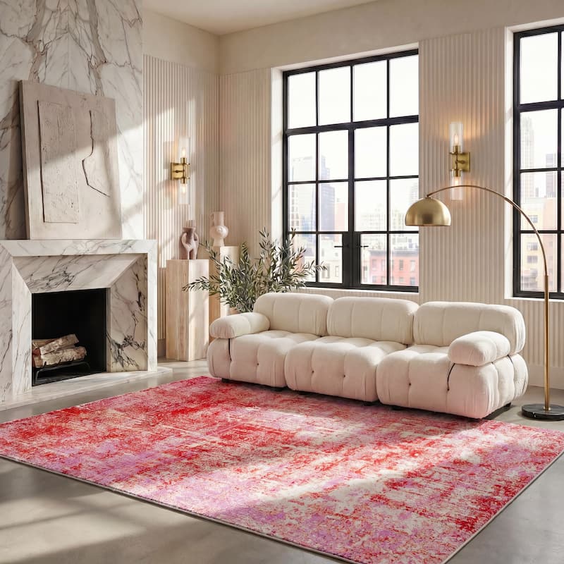 SAFAVIEH Adirondack Guillerma Modern Abstract Distressed Rug