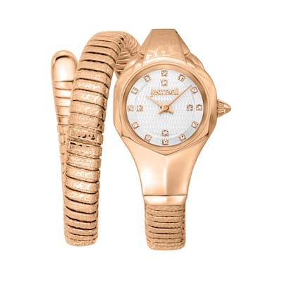 Just Cavalli Women's JC1L270M0045 Quartz Watch - Rose-Tone