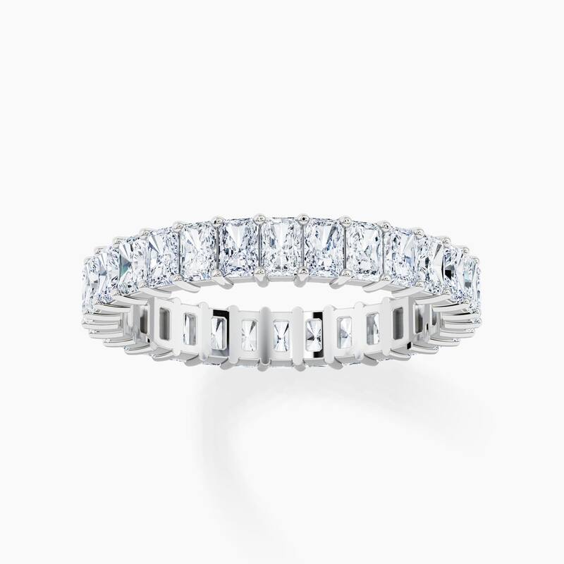 Auriya 14k Gold Radiant North-South Lab Grown Diamond Eternity Band 3.00 - 11.25 ct. tw. (F-G, VS)