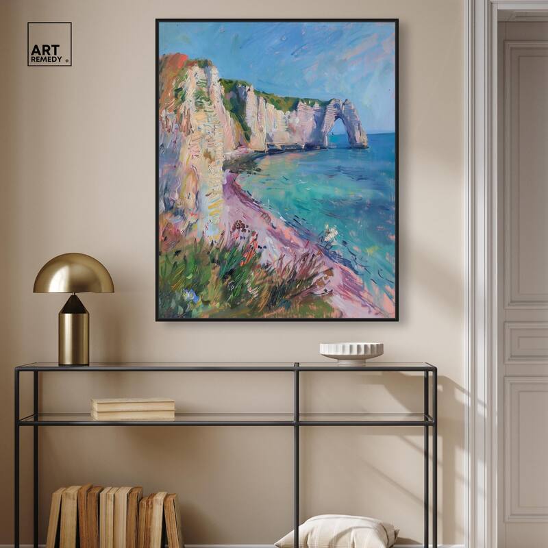 Cliffs of Etretat Canvas by Art Remedy