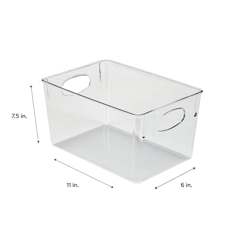 Simplify Large Horizontal Organizer in Clear - 11" x 7.75" x 6"
