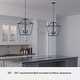 preview thumbnail 8 of 21, Hunter 15" Laurel Ridge 4-Light Lantern Pendant - Kitchen Island, Dining Room, Entry - Candle, Modern Farmhouse, Industrial
