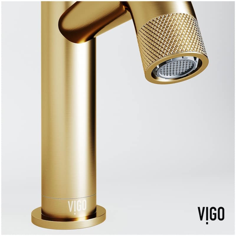 Vigo VG01046 Cass 1.2 GPM 8" H Single Handle Single Hole Bathroom