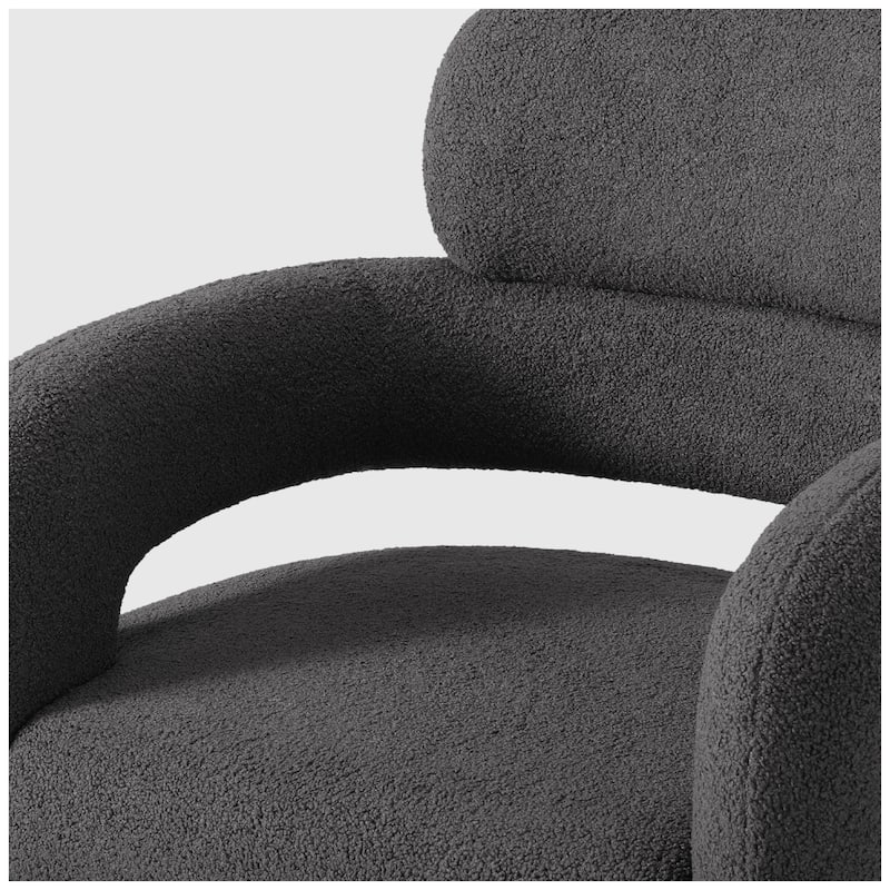 Bayville 29" Wide Sherpa Swivel Chair (Set of 2)