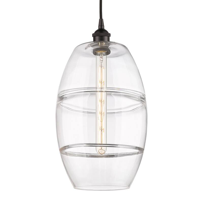 Innovations Lighting 616-1P 19 10 Vaz Pendant Vaz 10" Wide Cord-Hung - Oil Rubbed Bronze / Clear