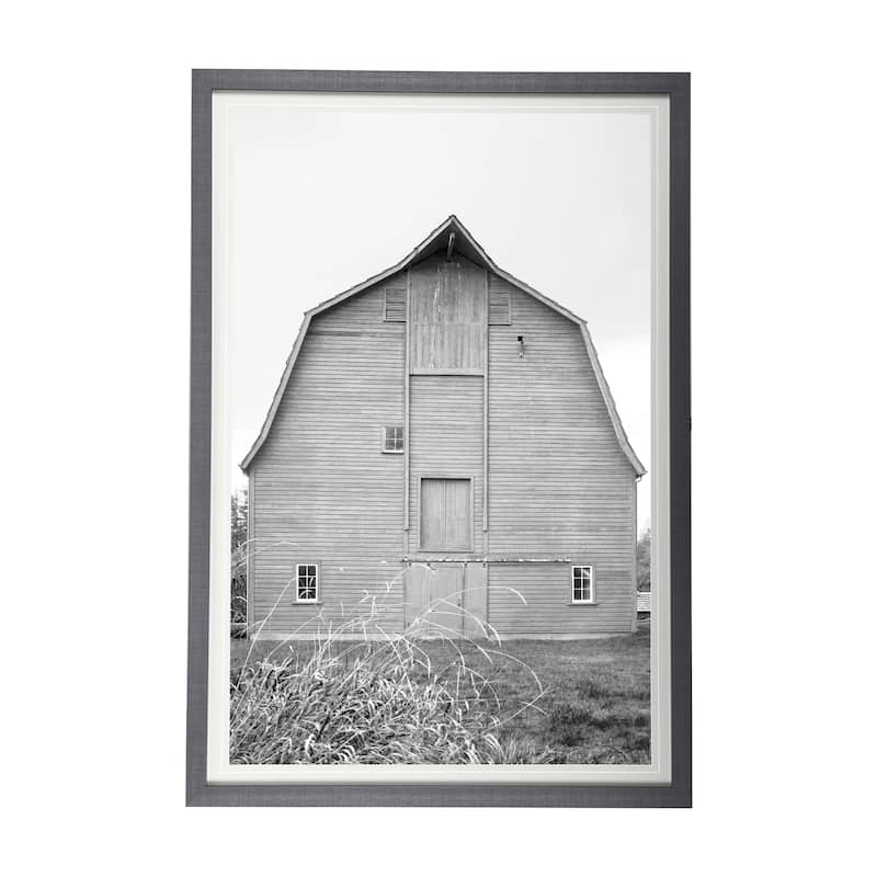 Grey Barn I Framed Art Print