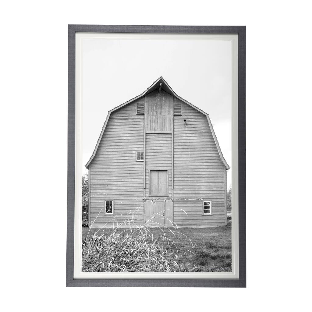 Grey Barn I Framed Art Print