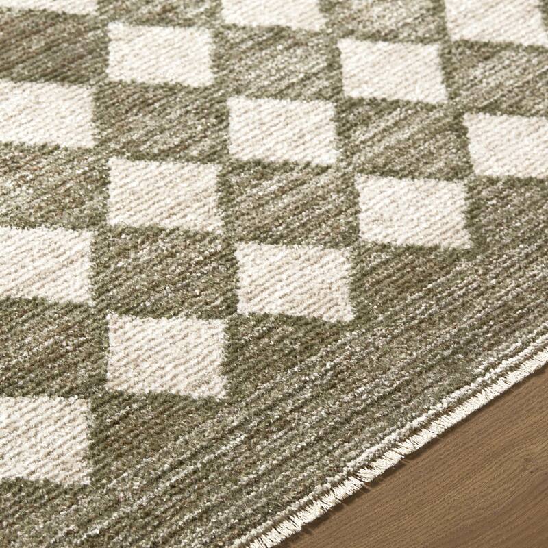 Galey Alix x Livabliss Myrtle Avenue V Vintage Checkerboard Area Rug