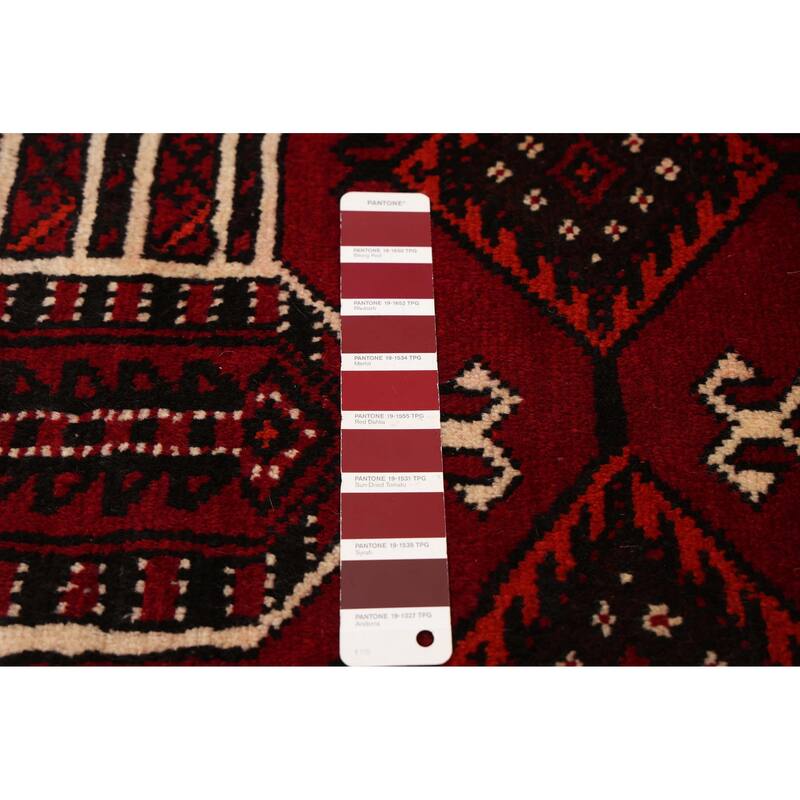 ECARPETGALLERY Hand-knotted Teimani Red Wool Rug - 5'3 x 10'0