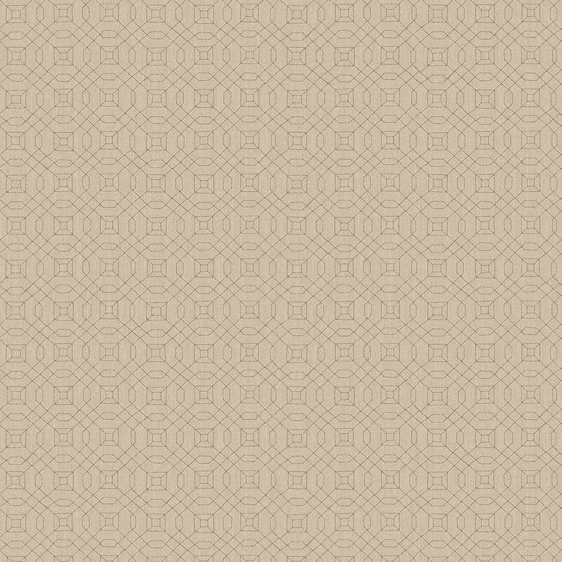 Galerie Wallcoverings Metallic FX Geometric Design Non-woven Metallic Finish Wallpaper Roll - 33 feet x 21 inches - Gold