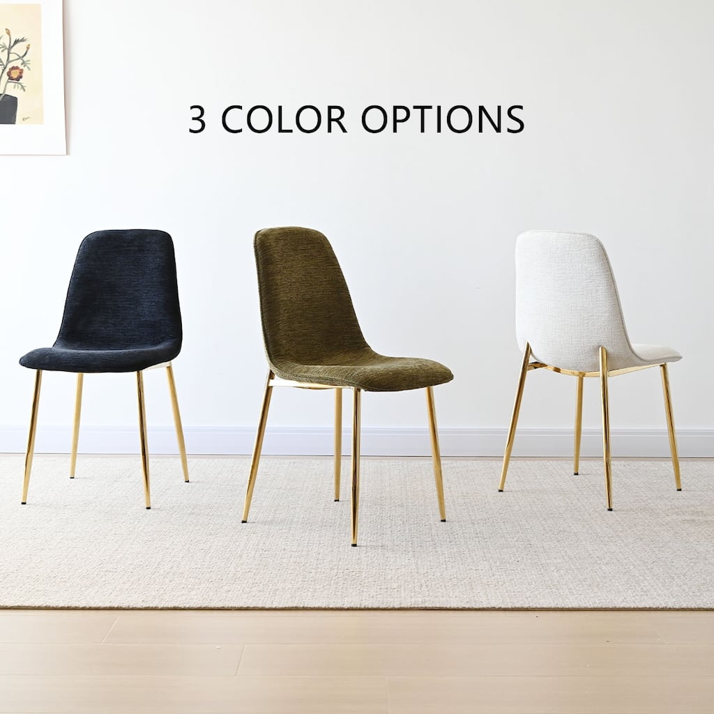 Upholstered Chenille Dining Chair(Set of 2)