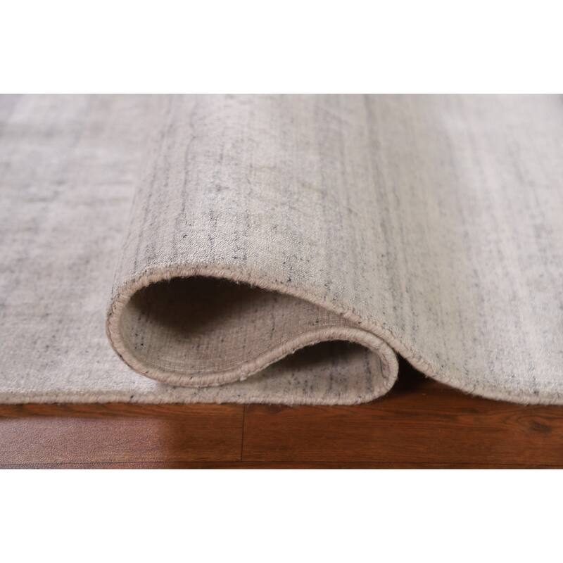 Hand Knotted Oriental 100% Wool Carpet Tribal Contemporary Beige & Ivories Gabbeh Area Rug - 5' 8'' X 5' 4''