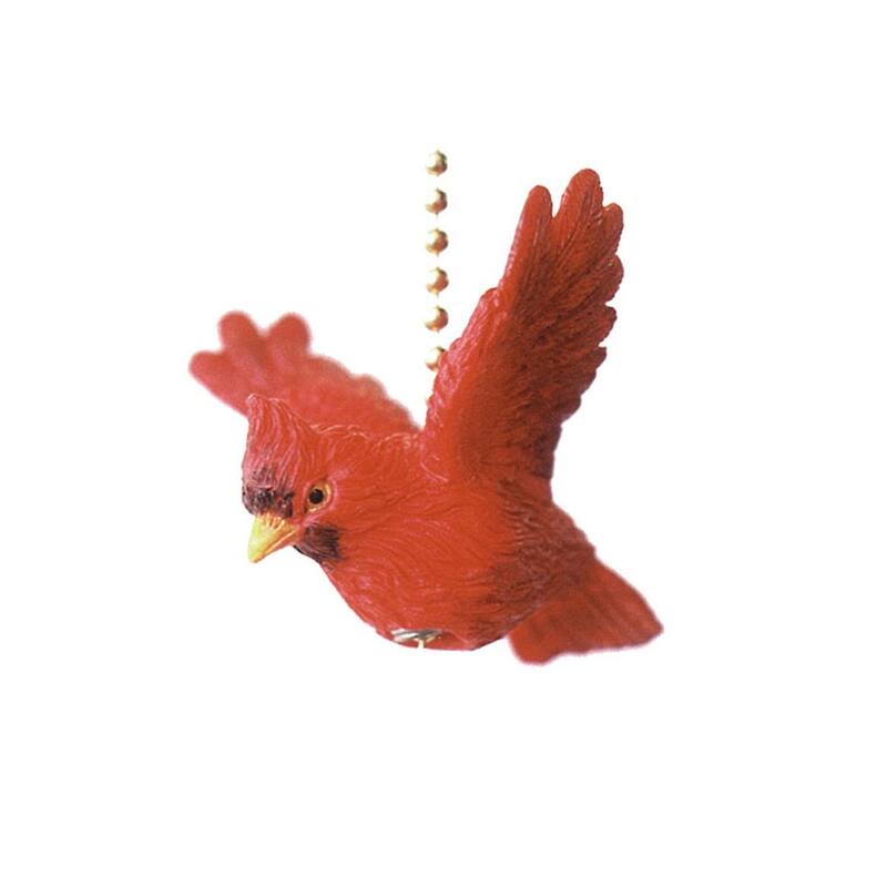 Red Cardinal and Blue Jay Backyard Birds Ceiling Fan or Light Pulls Set of 2