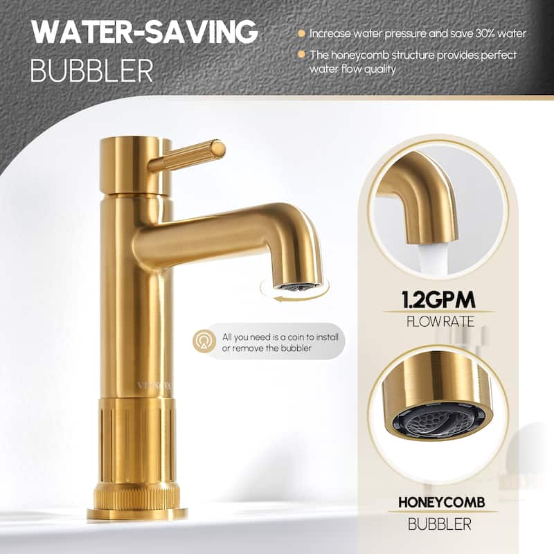 Mexico Single High-Handle Lever Vessel Bathroom Faucet