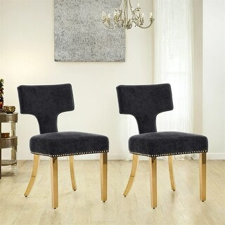 Mid Century Modern Dining Chairs Set of 2,Upholstered Accent Chair ...