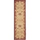 preview thumbnail 64 of 141, SAFAVIEH Handmade Anatolia Madeline Traditional Hand-spun Wool Rug 2' 3" x 14' - Sage/Burgundy - Runner