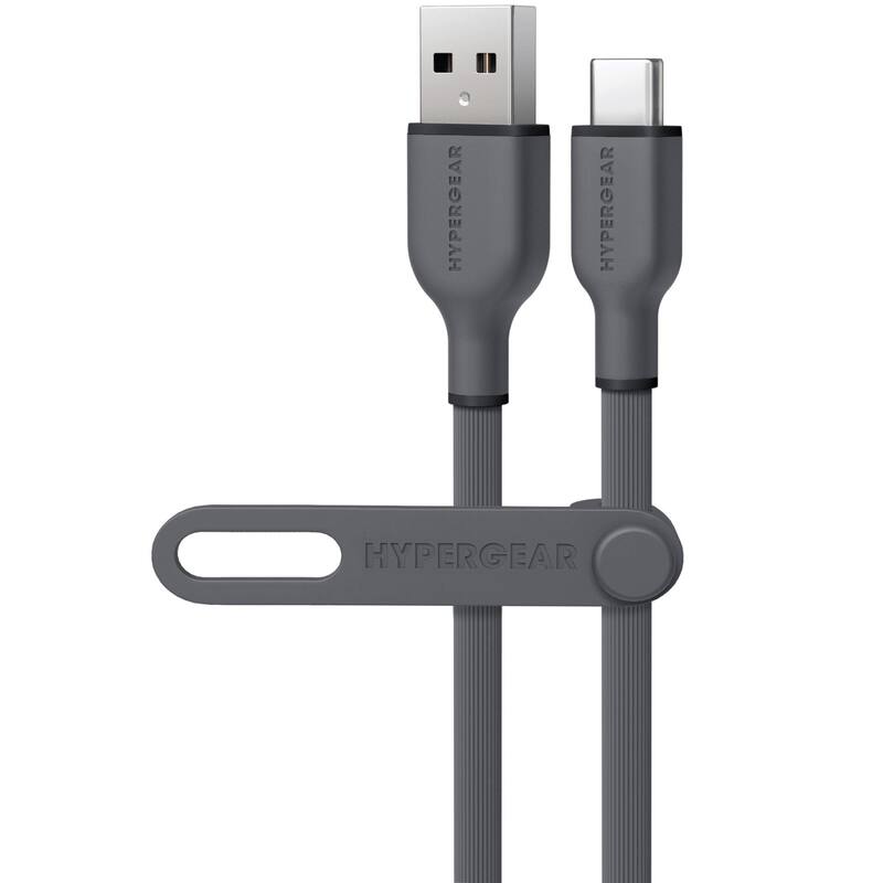 HyperGear Flexi PRO USB to USB-C Cable 6ft - Grey
