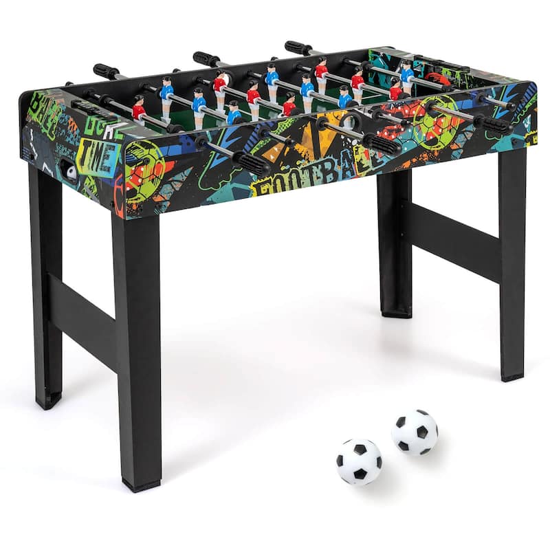 Costway 37" Mini Foosball Table 2-in-1 Game Table with Detachable Legs - See Details - Black