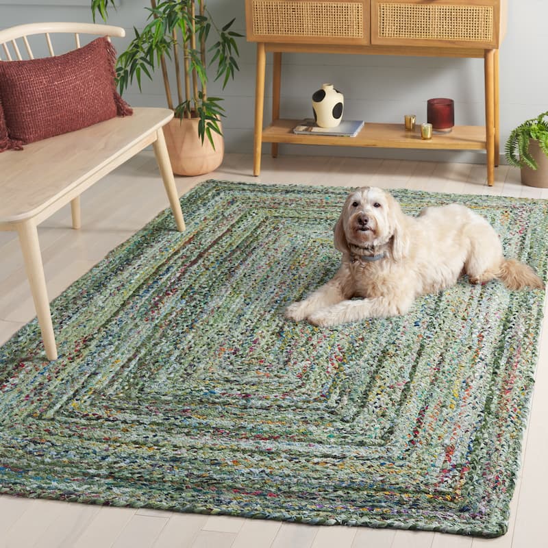 SAFAVIEH Georgine Handmade Nanny Braided Bohemian Cotton Rug