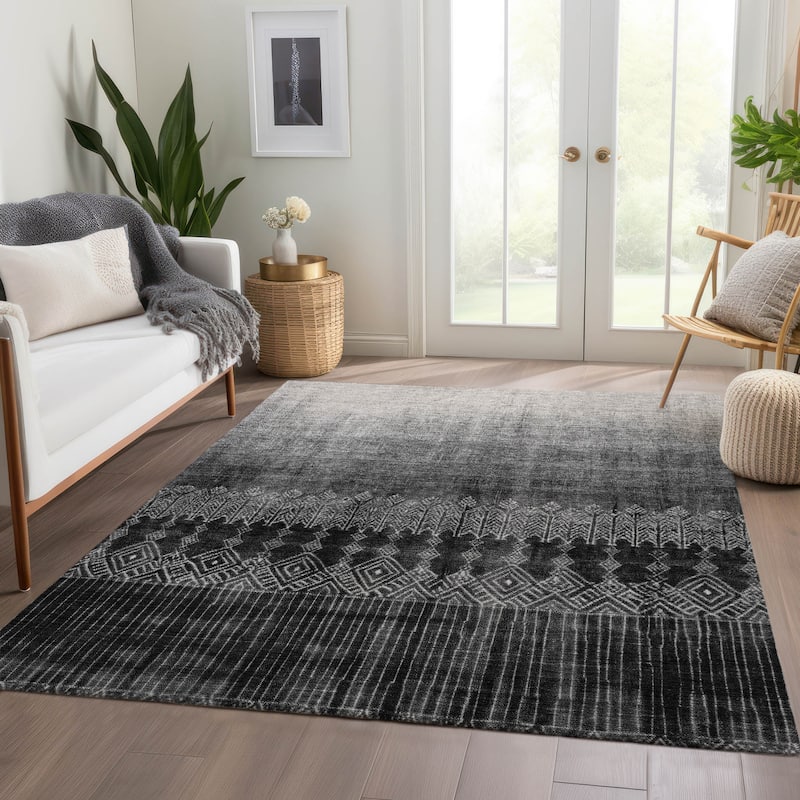 Premium Washable Super Soft Ombre Boho Mayfield Rug