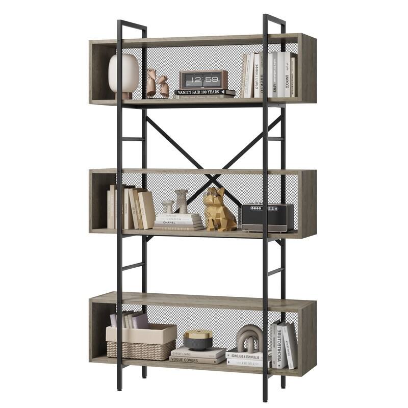 Rectangular open bookshelf