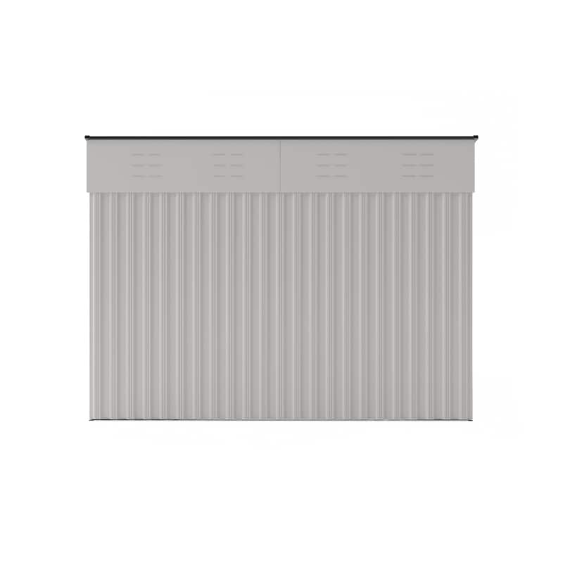 4*8FT Storage Shed, Single Hinge Door, Solid Structural Design, Good Ventilation, Surface With Protective Film