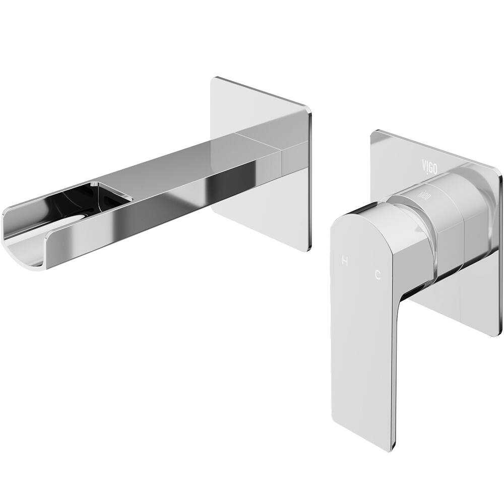 VIGO Atticus 5" H Single Handle Wall Mount Bathroom Faucet