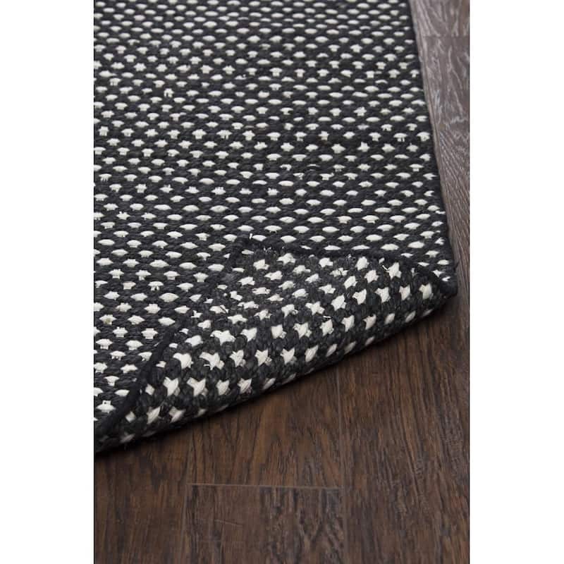 Alora Decor Harlem Reversible Criss Cross Hand-woven Wool Blend Rug