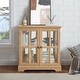 preview thumbnail 40 of 106, GDFStudio - Traditional Storage Curio Cabinet with Tempered Glass Doors and Lighted Display