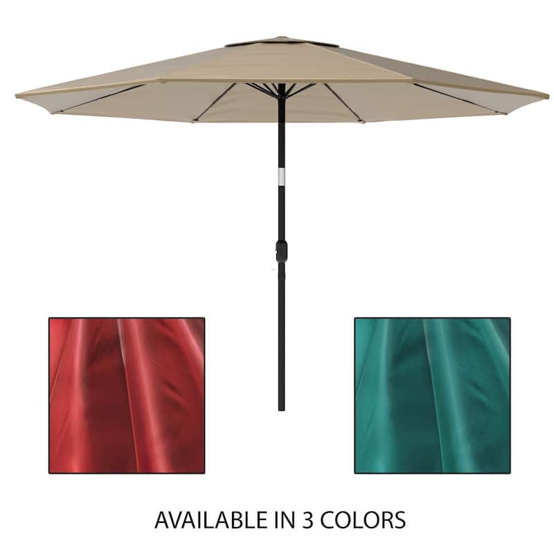 Boynton 10-foot Patio Umbrella with Solar Powered LED Lights by Havenside Home