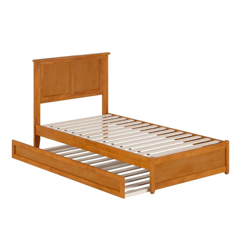 Felicity Platform Bed with Panel Footboard and Twin Trundle