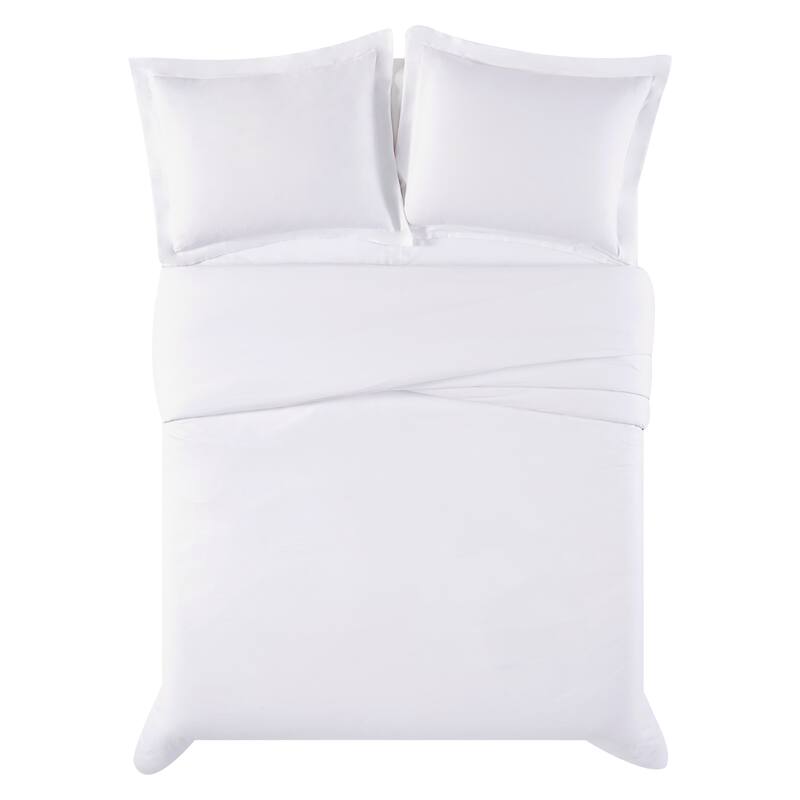 Truly Calm Silver Cool Antimicrobial 3 Piece Duvet Cover Set