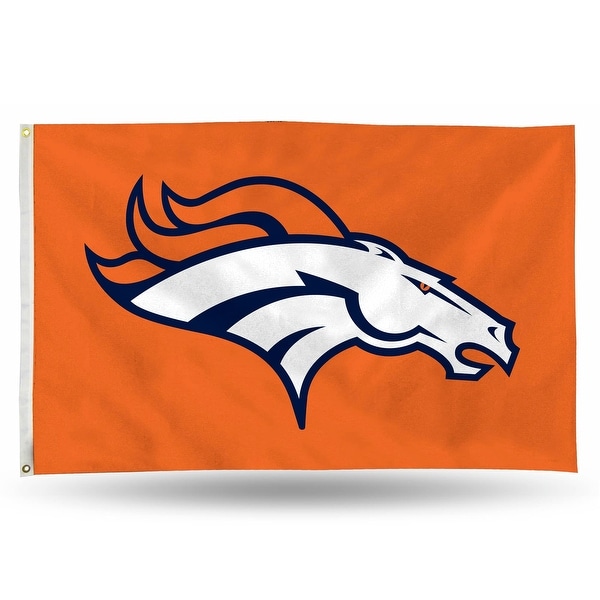 3' x 5' Orange and White NFL New Denver Broncos Rectangular Banner Flag - N/A