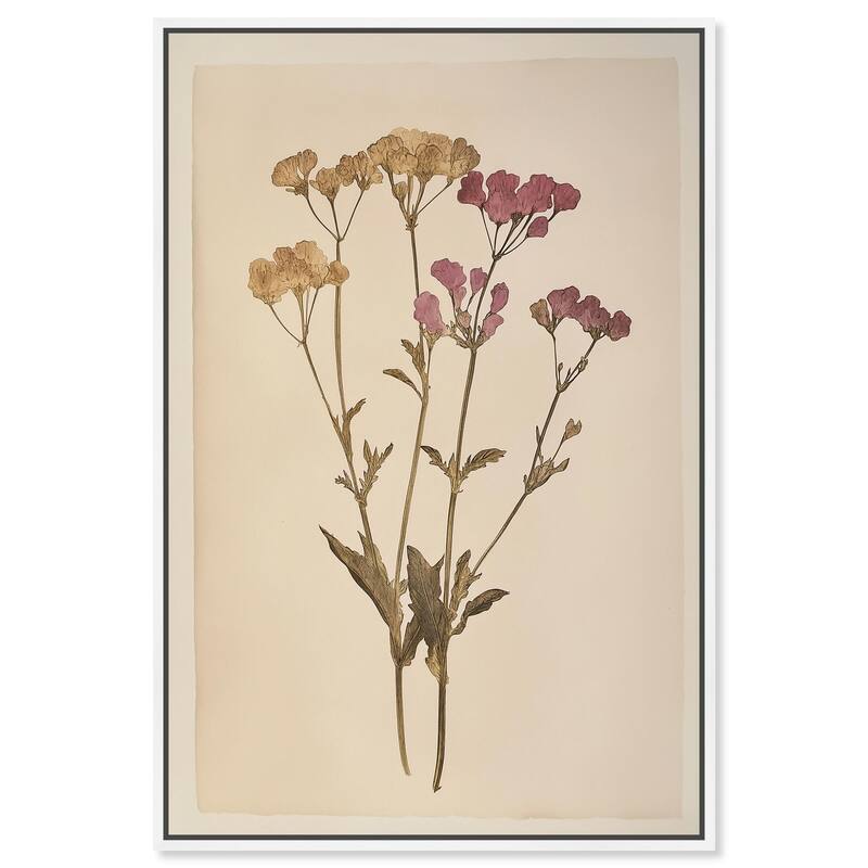 Dried Flower Canvas by Art Remedy - White - 30" x 45"