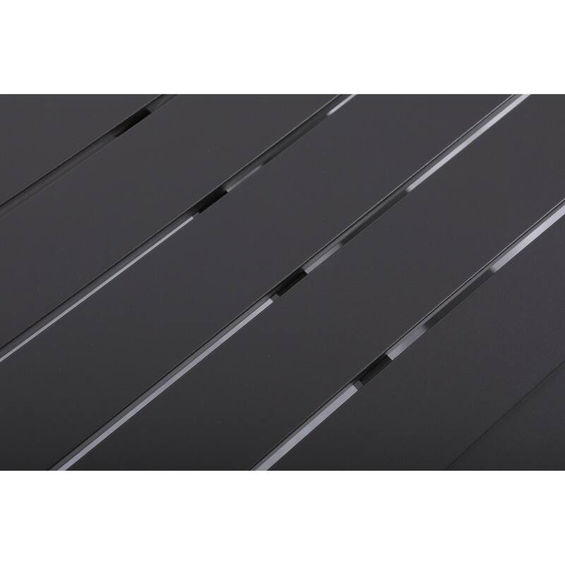 Atlantis Aluminum Frame Coffee Table in Brown