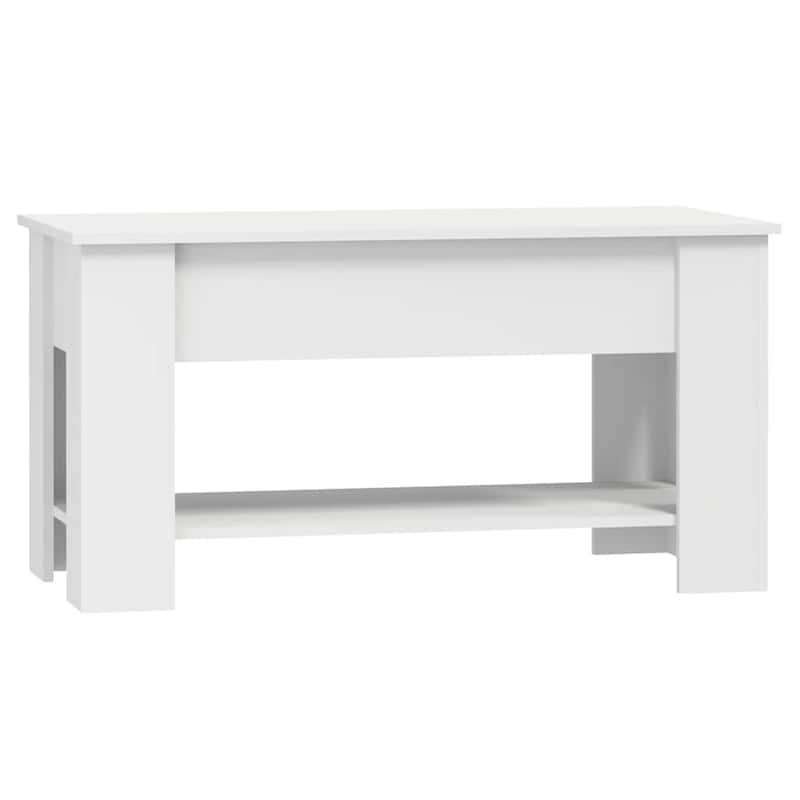 vidaXL Coffee Table Lift Top End Table Accent Side Sofa Table Engineered Wood - 39.8" x 19.3" x 20.5"