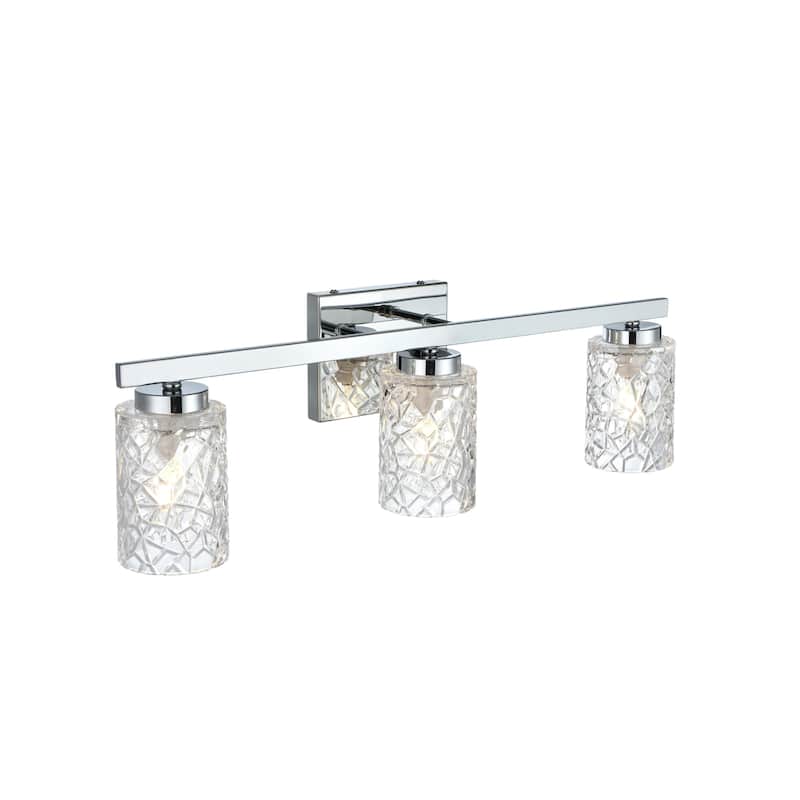 Elegant Lighting LD7027W24 Cassie 3 Light 24" Wide Vanity Light