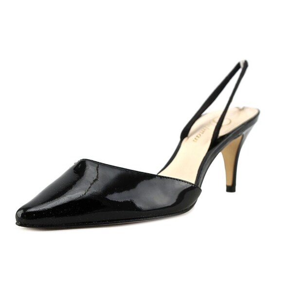 Delman Laci Women Pointed Toe Patent Leather Slingback Heel