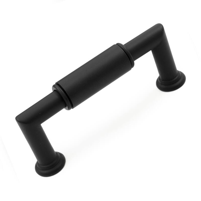 RK International Cylinder 3 Inch Center to Center Handle Cabinet Pull - Black