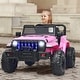 preview thumbnail 22 of 33, 12V Kids Ride-on Jeep Car with 2.4 G Remote Control - 44"x30"x 26.5"(L x W x H) Pink