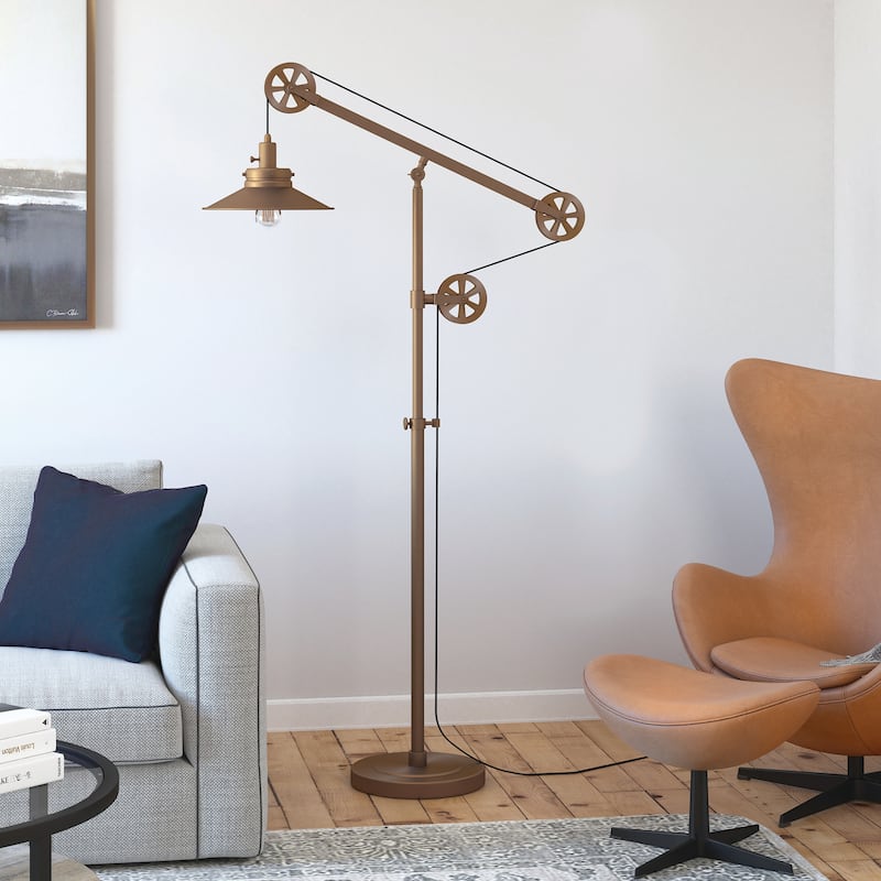 Carbon Loft Tirith Wide Brim Floor Lamp