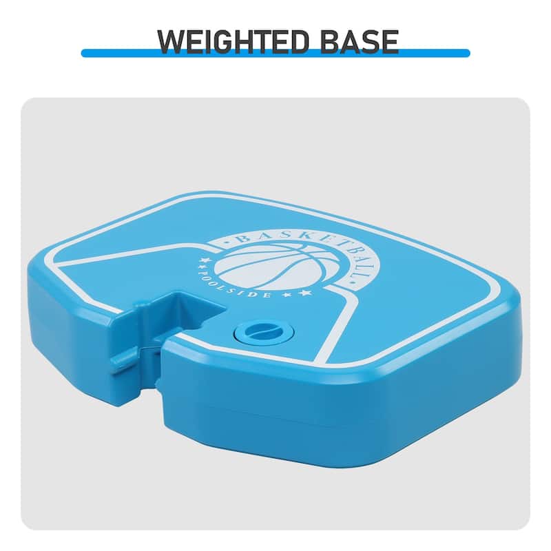 2-in-1 Pool Game Set for Swimming Pool Basketball Hoop and Volleyball Net for Summer - 23.6”L x 17.7”W x 48.5”H