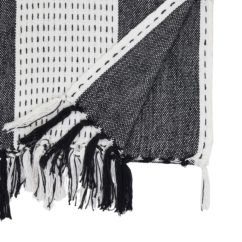 Stitched Banded Table Runner - 16"x72"