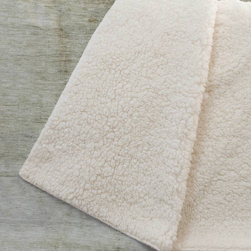 Premium Machine Washable Abstract Ombre Sherpa Throw Blanket