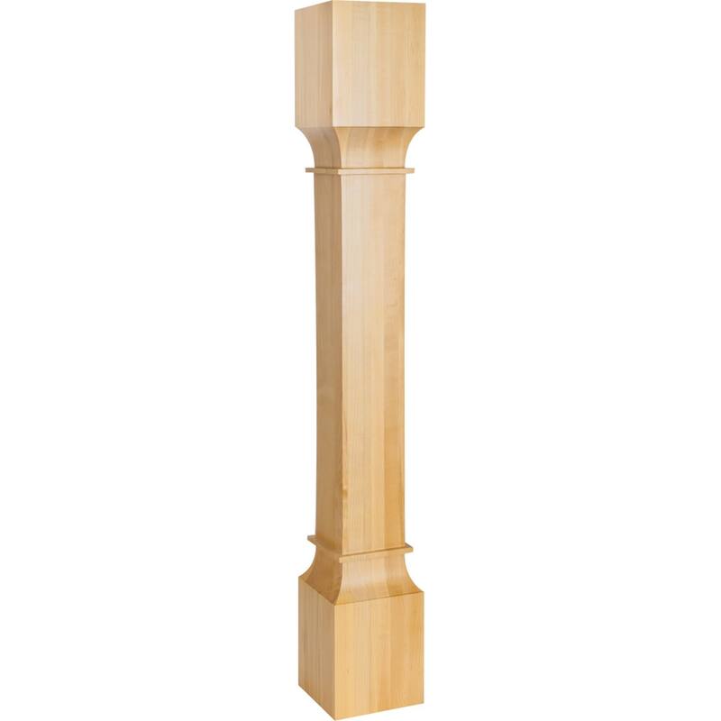 Hardware Resources Corner Post with Square Styling, 35-1/2"H x 5"D