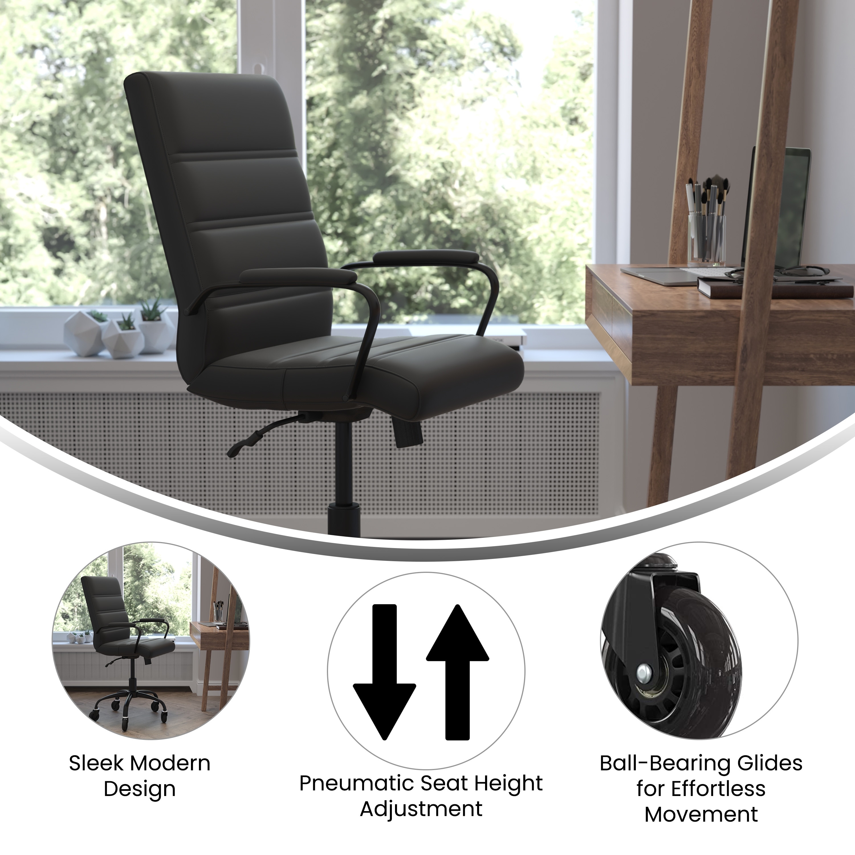 Office chair with on sale skate wheels