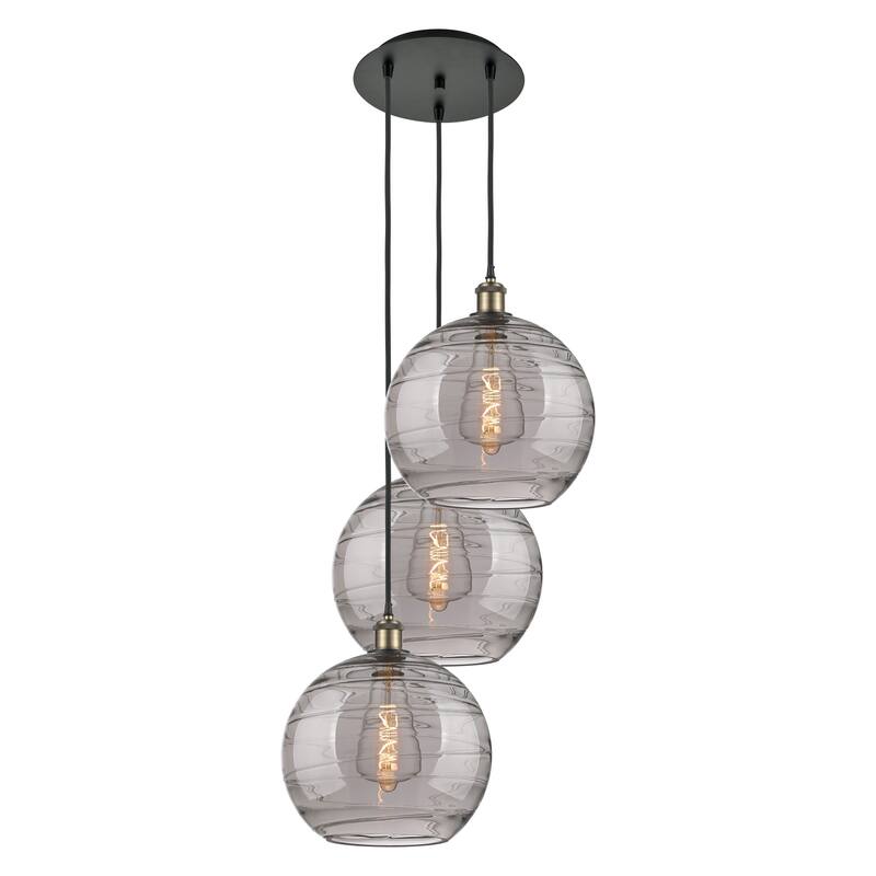 Innovations Lighting 113B-3P 41 19 Athens Deco Swirl Pendant Athens
