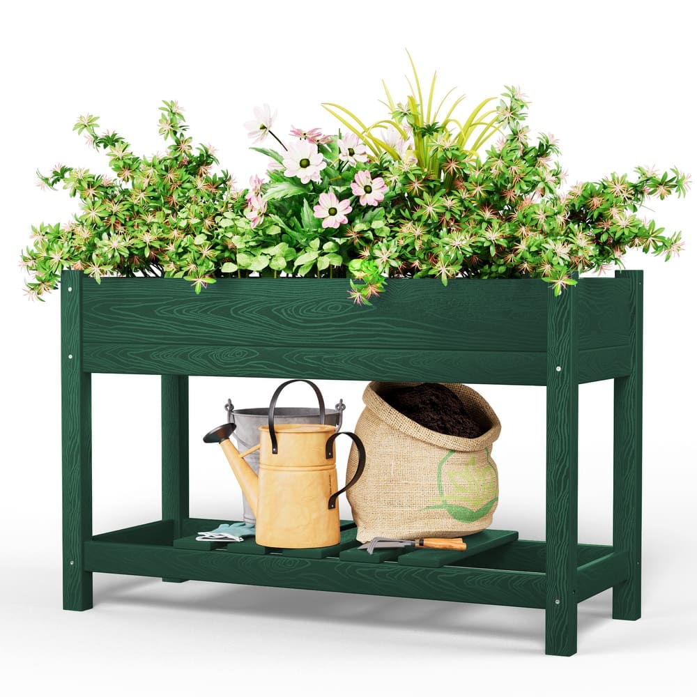 HDPE Double Layer Design Outdoor Planter With Wheels - 8' x 10'