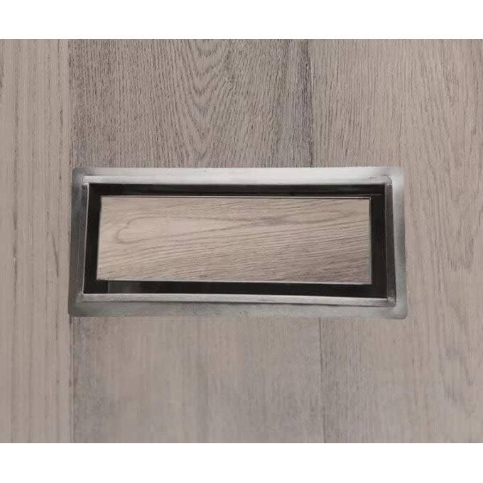 Zion Flush Mount Floor Register 3" x 10" Sand nickel Modern Air Vent for AC and Heating Heavy Duty