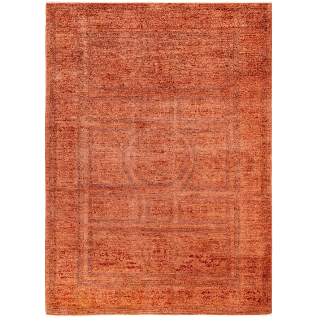 Overdyed One-of-a-Kind Hand-Knotted Area Rug - Pink - 6' 2" x 8' 4"